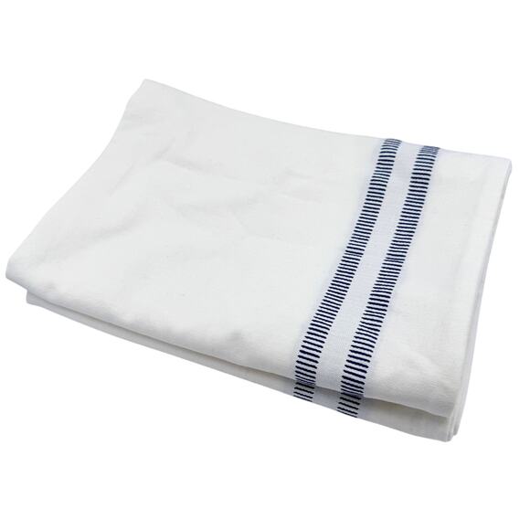Lauren Ralph Lauren Euro Pillow Sham w/ Navy Stripe ~ Set of 2, 25"x26" Cotton - Picture 5 of 12